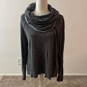 FP BEACH COCCOON COWL PULLOVER One Size